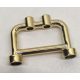 4083 | Chrome Gold Bar 1 x 4 x 2 with Studs | Custom Chromed by BUBUL