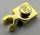 4085, 44860, 60897, 93793 | Chrome Gold Plate, Modified 1 x 1 with Clip Vertical - Type 4 (thick open O clip) | Custom Chromed by Bubul