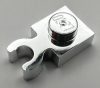 4085, 44860, 60897, 93793 | Chrome Silver Plate, Modified 1 x 1 with Clip Vertical - Type 4 (thick open O clip) | Custom Chromed by Bubul