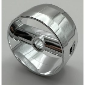   41531 | Chrome Silver Cylinder 4 x 4 x 1 2/3 with Pin Holes and Center Bar | Custom Chromed by Bubul