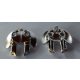 41663 | Chrome Silver Bionicle Weapon 5 x 5 Shield with Dual Round Prongs | Custom Chromed by BUBUL