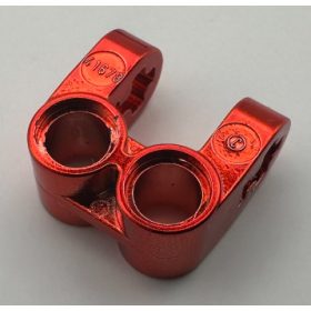   41678 Chrome RED Technic, Axle and Pin Connector Perpendicular Double Split  41678 Custom chromed by BUBUL
