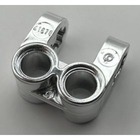   41678 Chrome Silver Technic, Axle and Pin Connector Perpendicular Double Split  41678 Custom chromed by BUBUL