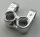 41678 Chrome Silver Technic, Axle and Pin Connector Perpendicular Double Split  41678 Custom chromed by BUBUL
