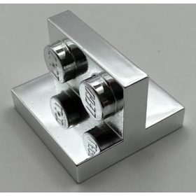   41682 | Chrome Silver Bracket 2 x 2 - 1 x 2 Centered | Custom Chromed by Bubul