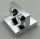 41682 | Chrome Silver Bracket 2 x 2 - 1 x 2 Centered | Custom Chromed by Bubul
