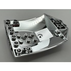   42021 | Chrome Silver Cockpit 8 x 6 x 2 Curved | Custom Chromed by BUBUL