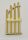 42448 | Chrome Gold Door 1 x 4 x 9 Arched Gate with Bars and Three Studs | Custom Chromed by BUBUL