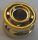 42610 | Chrome Gold Wheel 11mm D. x 8mm with Center Groove | Custom Chromed by Bubul