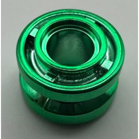   42610 | Chrome Green Wheel 11mm D. x 8mm with Center Groove | Custom Chromed by Bubul