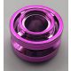 42610 | Chrome Pink Wheel 11mm D. x 8mm with Center Groove | Custom Chromed by Bubul