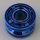 42610 | Chrome Blue Wheel 11mm D. x 8mm with Center Groove | Custom Chromed by Bubul