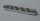 Chrome Silver Technic, Plate 1 x 6 with Toothed Ends  4262 Custom Chromed by BUBUL