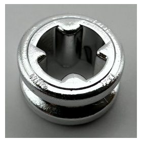   4265c Chrome Silver Technic Bush 1/2 Smooth   or 32123 or 42136  Custom Chromed by Bubul