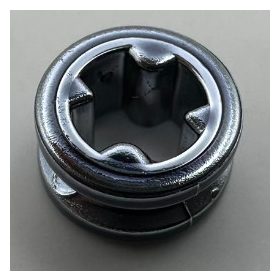   4265c Chrome TITAN Black Technic Bush 1/2 Smooth  Part: 4265c or 32123 or 42136 Custom Chromed by Bubul