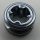 4265c Chrome TITAN Black Technic Bush 1/2 Smooth  Part: 4265c or 32123 or 42136 Custom Chromed by Bubul