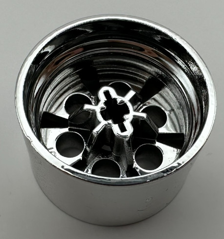 4266 Chrome Silver Wheel 20 x 30 Technic (4 studs D.) Custom Chromed by Bubul