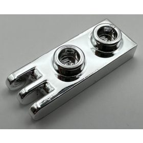   4275 | Chrome Silver Hinge Plate 1 x 2 with 3 Fingers | Custom Chromed by BUBUL