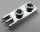 4275 | Chrome Silver Hinge Plate 1 x 2 with 3 Fingers | Custom Chromed by BUBUL