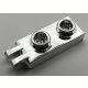 4276 | Chrome Silver Hinge Plate 1 x 2 with 2 Fingers | Custom Chromed by BUBUL