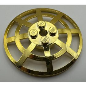  4285, 30234 | Chrome Gold Dish 6 x 6 Inverted (Radar) Webbed | Custom Chromed by Bubul