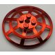 4285, 30234 | Chrome RED Dish 6 x 6 Inverted (Radar) Webbed | Custom Chromed by Bubul