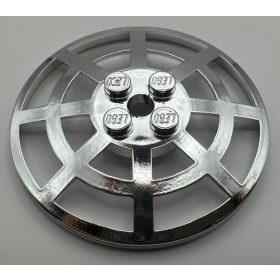   4285, 30234 | Chrome Silver Dish 6 x 6 Inverted (Radar) Webbed | Custom Chromed by BUBUL