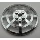 4285, 30234 | Chrome Silver Dish 6 x 6 Inverted (Radar) Webbed | Custom Chromed by BUBUL