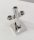 4289 | Chrome Silver Boat Mast 2 x 2 x 3 Inclined with Stud on Top and Two Sides | Custom Chromed by BUBUL