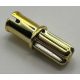 43093 Chrome Gold Technic, Axle Pin with Friction Ridges Lengthwise Custom Chromed by BUBUL