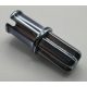 43093 Chrome Titan Technic, Axle Pin with Friction Ridges Lengthwise Custom Chromed by BUBUL