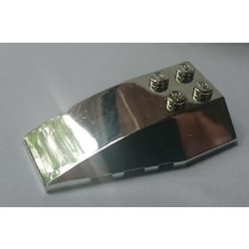   Chrome Silver Wedge 6 x 4 Triple Curved  43712 Custom Chromed by BUBUL