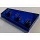 43722 Chrome Blue Wedge, Plate 3 x 2 Right   43722  Custom chromed by Bubul