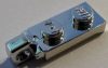 44301 | Chrome Silver Hinge Plate 1 x 2 Locking with 1 Finger On End | Custom Chromed by BUBUL