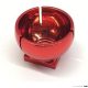 44358 | Chrome RED Cylinder Hemisphere 2 x 2 Ball Turret Socket Base | Custom Chromed by BUBUL