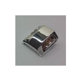   44675 Chrome Silver Slope, Curved 2 x 2 No Studs, 3 Side Ports Recessed  44675 Custom Chromed by BUBUL