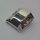 44675 Chrome Silver Slope, Curved 2 x 2 No Studs, 3 Side Ports Recessed  44675 Custom Chromed by BUBUL