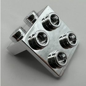   44728, 92411, 21712 | Chrome Silver Bracket 1 x 2 - 2 x 2 | Custom Chromed by Bubul