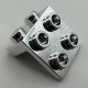 44728, 92411, 21712 | Chrome Silver Bracket 1 x 2 - 2 x 2 | Custom Chromed by Bubul