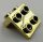 44728, 92411, 21712 | Chrome Gold Bracket 1 x 2 - 2 x 2 | Custom Chromed by Bubul
