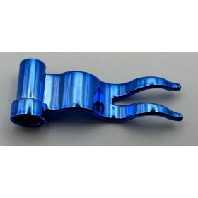   4495 | Chrome Blue Flag 4 x 1 Wave Right | Custom Chromed by Bubul