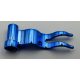 4495 | Chrome Blue Flag 4 x 1 Wave Right | Custom Chromed by Bubul