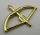 4499 | Chrome Gold Minifig, Weapon Bow with Arrow  | Custom Chromed by Bubul