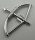 4499 | Chrome Silver Minifig, Weapon Bow with Arrow  | Custom Chromed by Bubul
