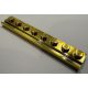 4510 | Chrome Gold Plate, Modified 1 x 8 with Door Rail | Custom Chromed by BUBUL