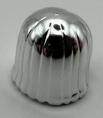 4530 - Chrome Silver Minifig, Headgear Hair Female - Custom Chromed by Bubul