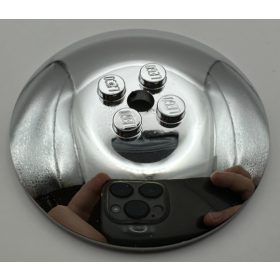   45729, 44375 | Chrome Silver Dish 6 x 6 Inverted (Radar) | Custom Chromed by Bubul