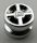 4624 | Chrome Silver Wheel 8mm D. x 6mm | Custom Chromed By BUBUL