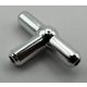 4697 | Chrome Silver Pneumatic T Piece New Style (T Bar) | Custom Chromed by Bubul