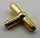 4697 | Chrome Gold Pneumatic T Piece New Style (T Bar) | Custom Chromed by Bubul